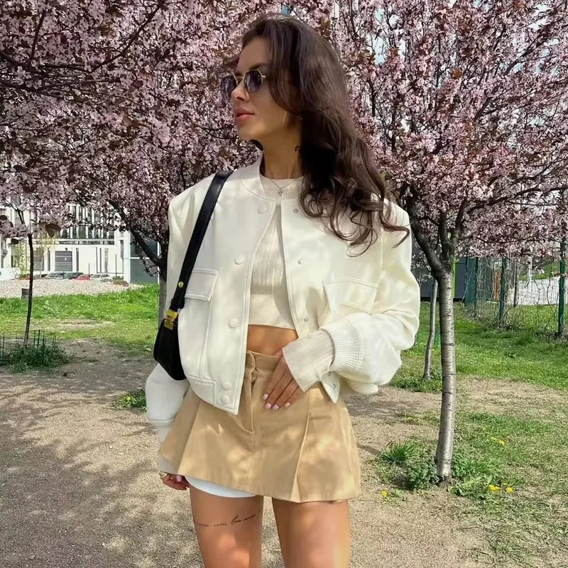 Blouson Bombardier Blanc